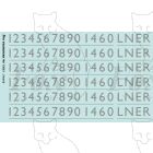 LNER Garter Blue Class A4 Streamlined Loco Lettering/Numbering